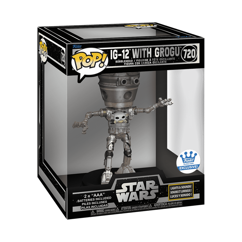 Deluxe Lights and Sounds IG-12 with Grogu