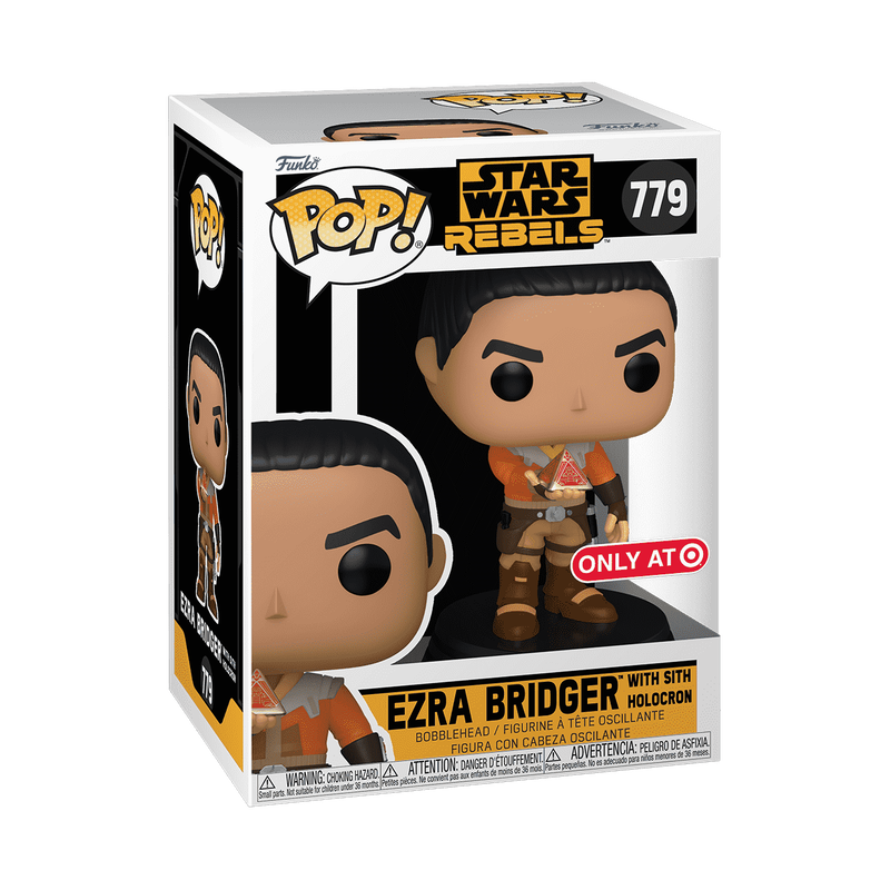 Ezra Bridger with Sith Holocron