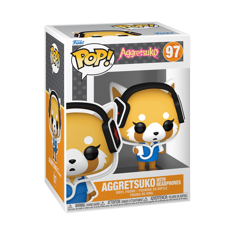 Aggretsuko with Headphones