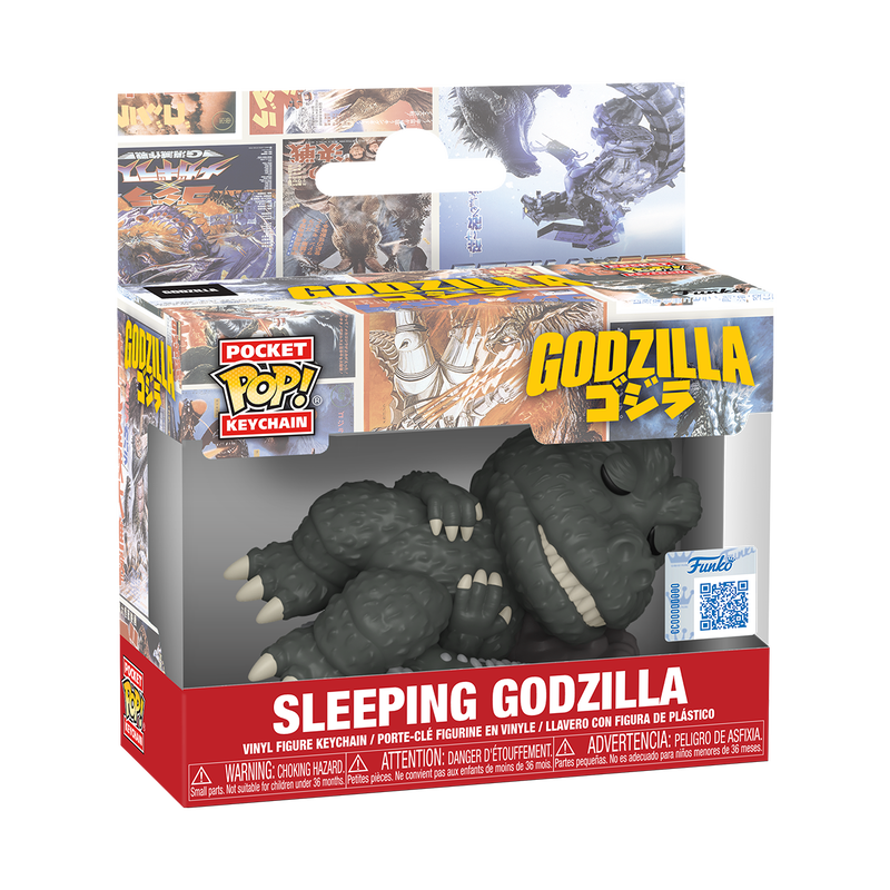 Keychain Sleeping Godzilla