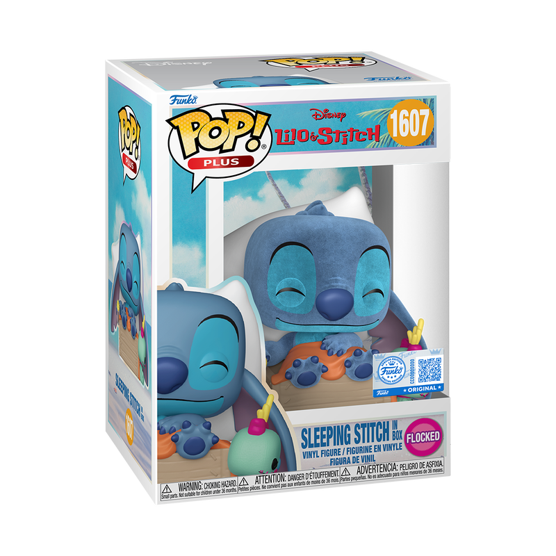 Plus Sleeping Stitch in Box (Flocked)